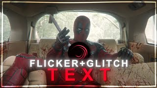 Flicker text  glitch text tutorial on alight motion Preset [upl. by Elleved]