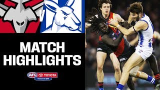 Essendon v North Melbourne Highlights  Round 17 2019  AFL [upl. by Brey]