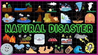 35 Natural Disaster Names for Kids  Learn Natural Disasters Names Vocabulary [upl. by Stubstad]