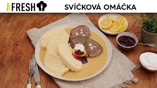 Prima FRESH Dokonalá svíčková omáčka na smetaně s moravským knedlíkem [upl. by Stevie]