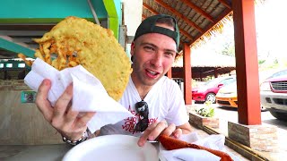 TROPICAL Puerto Rican STREET FOOD TOUR  Piñones Puerto Rico [upl. by Ermengarde667]