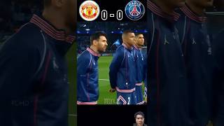 Manchester united vs PSG football psg messi ronaldo shorts [upl. by Artap]