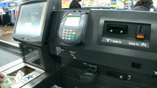 NCR Self Checkout with BringTo Belt at Walmart  Commack NY [upl. by Hazlip738]