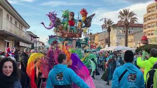 Carnevale di Viareggio 2024  6° Corso Mascherato  sabato 24 febbraio [upl. by Elocn]