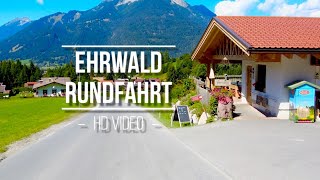 Autofahrt durch Ehrwald Österreich HD Video [upl. by Zwart]