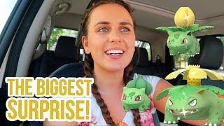 SHINY BULBASAUR COMMUNITY DAY Pokémon GO Vlog  ZoëTwoDots [upl. by Llehcim]