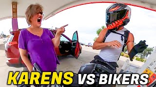 CRAZY KARENS vs BIKERS  EPIC amp CRAZY MOTORCYCLE MOMENTS 2024 29 [upl. by Leahicm865]