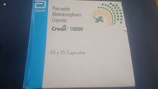 Creon 10000 Capsule  Creon Capsules  Pancreatin Minimicrospheres Capsules  Creon 10000 Capsule [upl. by Marylou497]