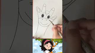 Create an adorable giraffe drawing using this super easy method [upl. by Eirek]