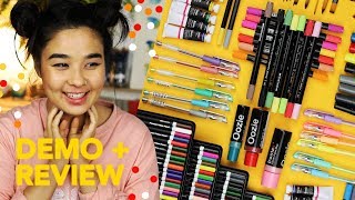 LETS TRY IT ✨ IRONLAK ART MATERIALS DEMO  REVIEW [upl. by Asi]