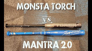 Rawlings Mantra 2 0 vs Monsta Torch Fastpitch Bats [upl. by Lehcear744]