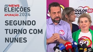 Boulos fala com a imprensa com 99 das urnas apuradas em SP [upl. by Bolten327]