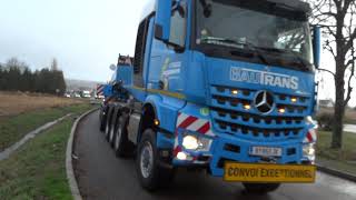 Convoi Bautrans  Felbermayr Cuve de 687t vidéo01 Copyright Manugo [upl. by Ahsirk144]