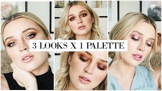 3 LOOKS USING THE ABH SOFT GLAM PALETTE  allanaramaa [upl. by Erret]