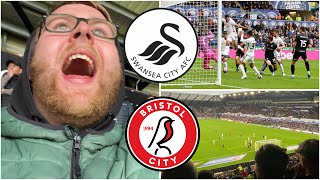 Swansea City 11 Bristol City  AWAY END LIMBS IN A QUALITY ATMOSPHERE  Match Vlog 130 [upl. by Kristie439]