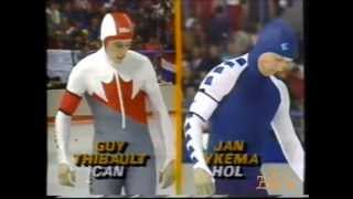 Winter Olympic Games Calgary 1988  intro  500 m Ykema  Thibault [upl. by Dowski716]