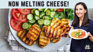 How to Grill NonMelting Halloumi Cheese  Two Easy Ways to Serve [upl. by Aidnahs965]