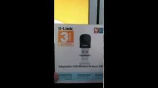 1  UNBOXING  DLink DWA 131  Adaptador Usb Wireless N Nano 300Mbps [upl. by Aisatnaf294]