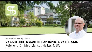 Dysarthrie Dysarthrophonie amp Dysphagie [upl. by Spurgeon]