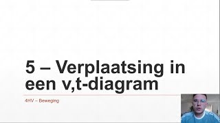 4HV  Beweging 5  Verplaatsing in een vtdiagram [upl. by Teddman94]