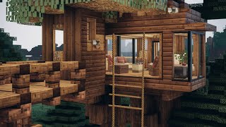 Minecraft Baumhaus Bauen 🌴 [upl. by Adest643]