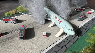 Build a plane crash diorama in 1500 scale by airportsforscale planecrash crash [upl. by Autrey525]