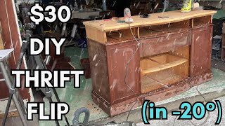 30 to 1000 THRIFTED Furniture Makeover [upl. by Ecinaej]