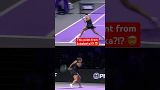 Sabalenka STEALS point from Paolini 😱 tennis wta [upl. by Aisetal]