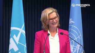 ITU SG welcomes UN SG to ITU Council 2024 [upl. by Annaeel]