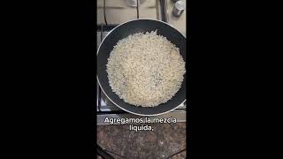 Como preparar arroz blanco arrozblanco arroz arrozfacil comidasrapidasyfacilesdehacer food [upl. by Chimene]