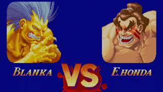 10 Coins Challenge Super Street Fighter 2 New Challengers Asia Ver Blanka Arcade Gameplay [upl. by Claudell]