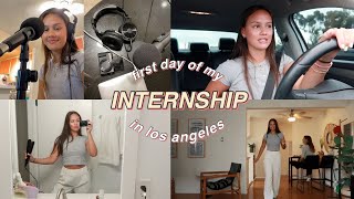 DAY IN MY LIFE  first day of my internship in los angeles [upl. by Anoid]