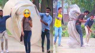 plastic wrapping prank  prank gone wrong [upl. by Eramal846]