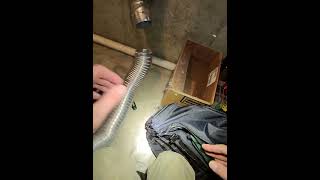 How to clean a dryer vent Full video on our channel dryerventcleaning [upl. by Aseyt]