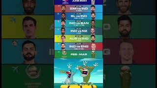 Indian cricket Schedule for 20242025🇮🇳🥳😎 [upl. by Aisena]