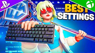 NEW Best Keyboard SETTINGS  Sensitivity In Chapter 5 Season 4 Fortnite Tutorial [upl. by Ioab]