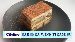 Authentic Italian tiramisu with Barbera wine [upl. by Ehtiaf]