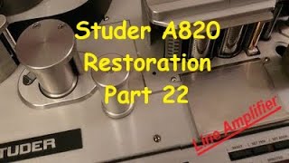 Studer A820 2quot Multitrack Restoration  Part 22 [upl. by Enilarak]