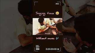 Listen his voice without music and look expression song singer shorts [upl. by Gib]