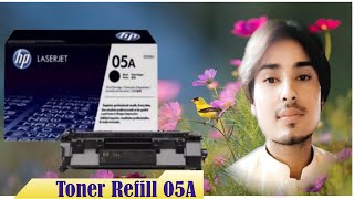 How To Cartridge Refill 05A Hp laserjet CE505A Refiling Printer Tech [upl. by Takara]