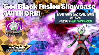 God Black Fusion WITH ORB Showcase Zamasu DragonBall Super All Star Tower Defense ASTD [upl. by Lemaj]