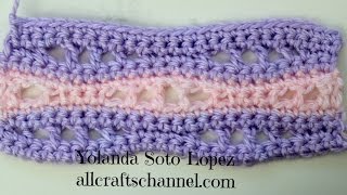 How to Crochet Seafoam Motif [upl. by Ennairb]