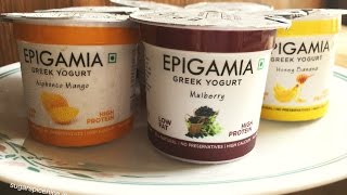 Epigamia Yoghurt  Greek Yogurt  SugarSpiceNice [upl. by Fe27]