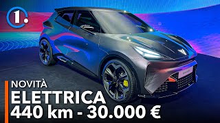 AUTO ELETTRICA da 30000 € e 440 km di autonomia La Cupra UrbanRebel nel 2025 [upl. by Sihtnyc267]