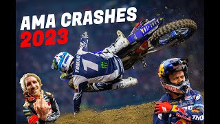 CRASHES AMA SUPERCROSS 2023 MONSTER ENERGY │ HD EDIT [upl. by Wan]