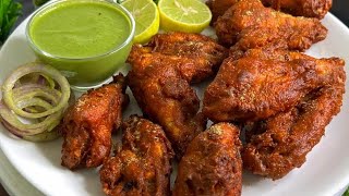 Chicken Wings Fry Recipe ❤️  Crispy Chicken Wings Fry Recipe ❤️ Chicken fry with green chutney [upl. by Heigl]