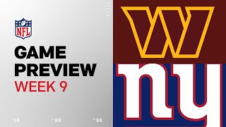 Washington Commanders vs New York Giants  2024 Week 9 Game Preview [upl. by Callery]