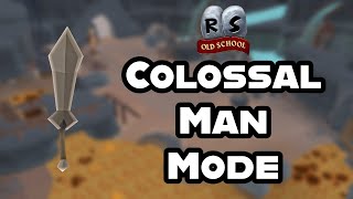 I locked my OSRS account to ONE weapon—Colossal Man Mode 1 [upl. by Vanhook]