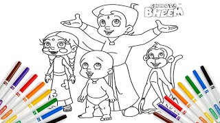 Chota Bheem Drawing Drawing For KidsCartoon DrawingChota Bheem Drawing ColoringJoyful Juniors Tv [upl. by Sheedy]