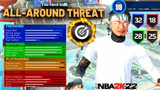 i made the RAREST BUILD in NBA 2K22 99 OVERALL ALL AROUND THREAT CANNOT BE STOPPED 🥶 99 3PT RATING [upl. by Calvano]